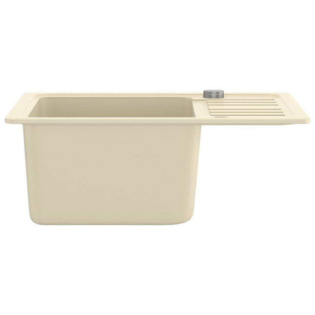 Lavello da Cucina in Granito Vasca Singola Beige