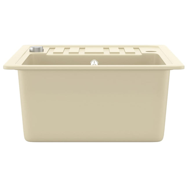 Lavello da Cucina in Granito Vasca Singola Beige