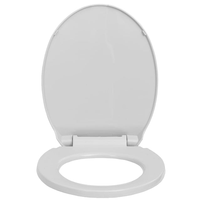 Copriwater Chiusura Ammortizzata e Sgancio Rapido Grigio Ovale