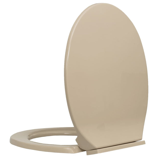 Tavoletta WC a Chiusura Ammortizzata Beige Ovale