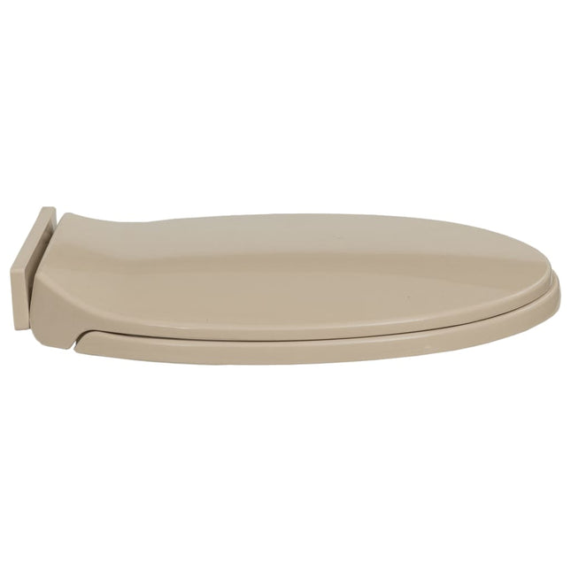 Tavoletta WC a Chiusura Ammortizzata Beige Ovale