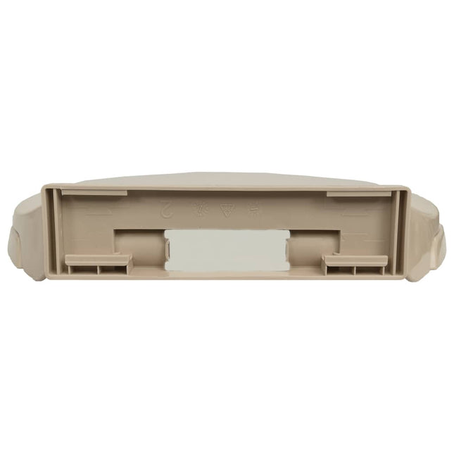 Tavoletta WC a Chiusura Ammortizzata Beige Ovale