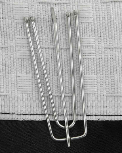 Tende Oscuranti con Ganci Effetto Lino 2 pz Nere 140x175 cm