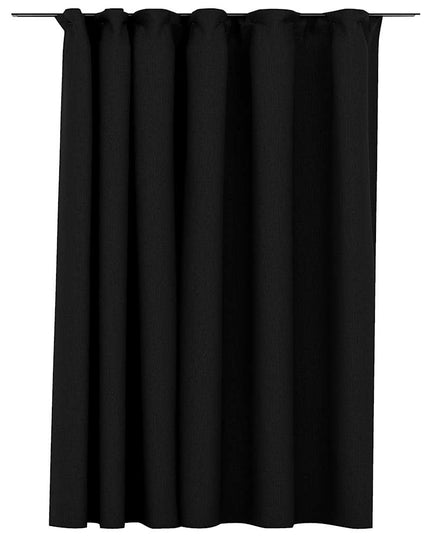 Tenda Oscurante Effetto Lino con Ganci Antracite 290x245 cm