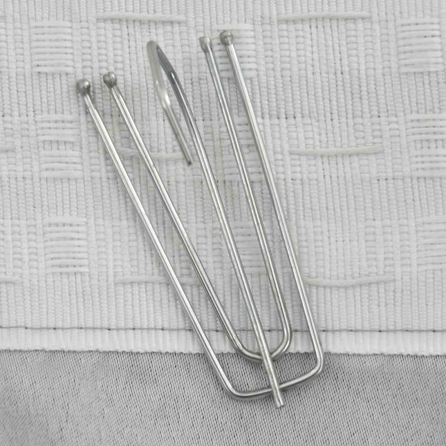Tende Oscuranti con Ganci Effetto Lino 2 pz Grigie 140x225 cm