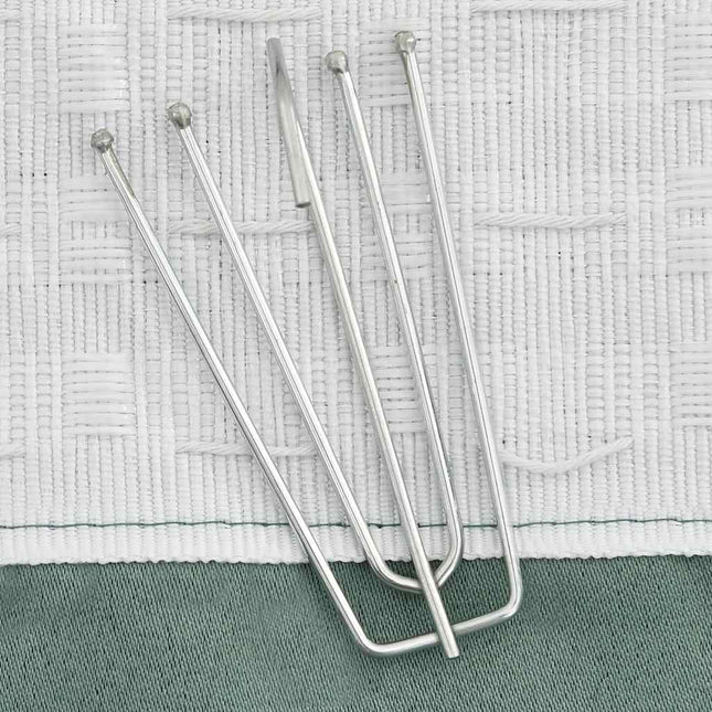 Tende Oscuranti con Ganci Effetto Lino 2 pz Verdi 140x225 cm
