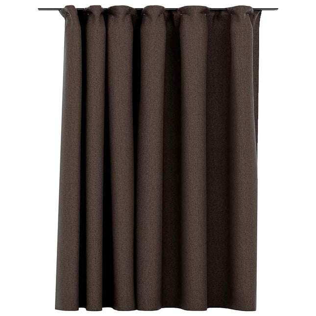 Tenda Oscurante Effetto Lino con Ganci Talpa 290x245 cm
