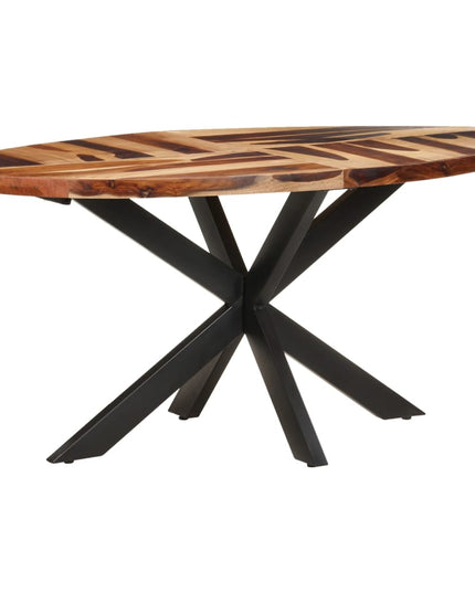 Tavolo da Pranzo 160x90x75 cm in Legno Massello di Acacia