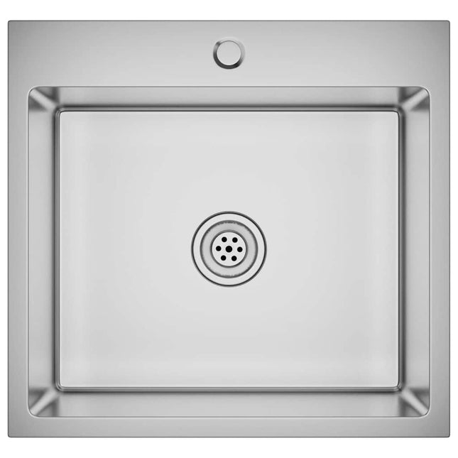 Lavello da Cucina Lavorato a Mano in Acciaio Inox