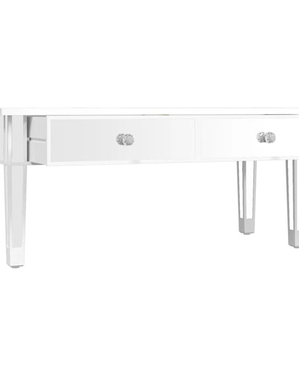 Tavolino Salotto a Specchio 106x45x45cm Legno Multistrato Vetro
