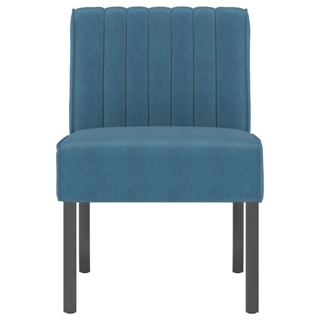 Sedia Pantofola Blu in Velluto