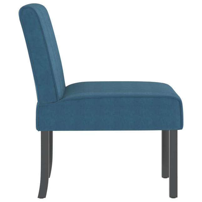 Sedia Pantofola Blu in Velluto