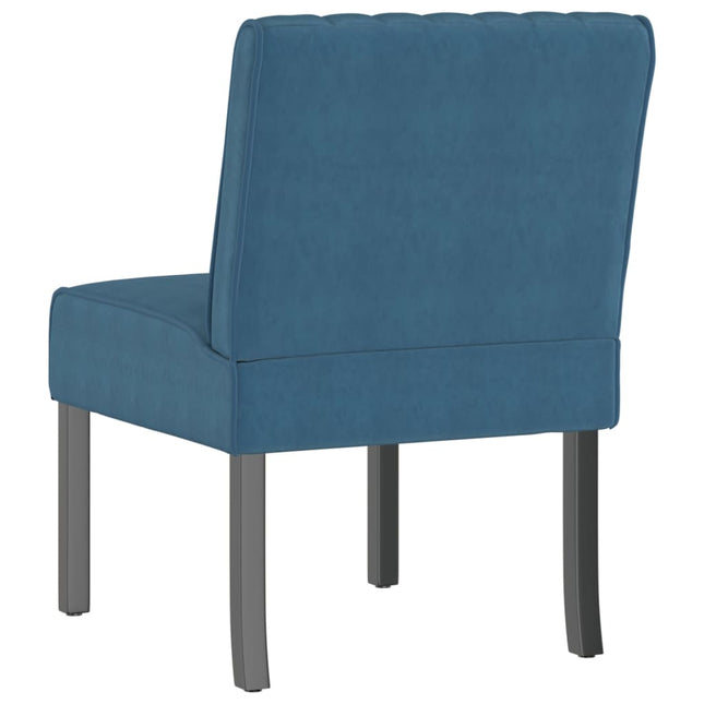 Sedia Pantofola Blu in Velluto