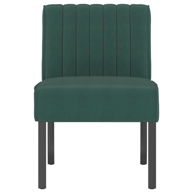Sedia Pantofola Verde Scuro in Velluto