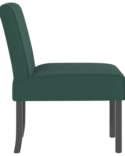 Sedia Pantofola Verde Scuro in Velluto