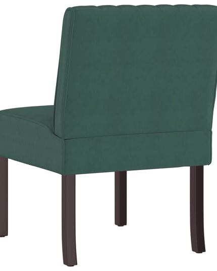 Sedia Pantofola Verde Scuro in Velluto