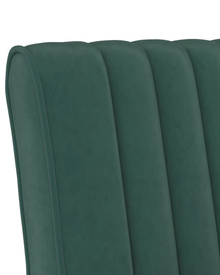 Sedia Pantofola Verde Scuro in Velluto