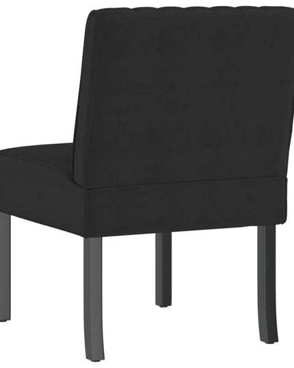 Sedia Pantofola Nera in Velluto