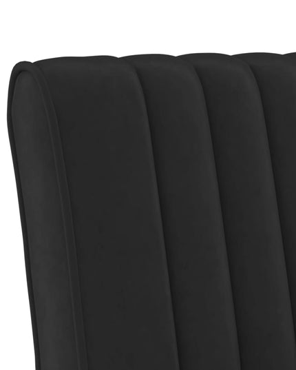 Sedia Pantofola Nera in Velluto