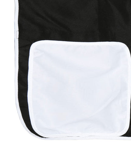 Letto a Soppalco con Tunnel Bambini Bianco e Nero 90x190cm Pino