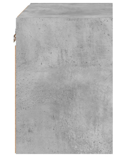 Comodino con Luci LED a Parete Grigio Cemento