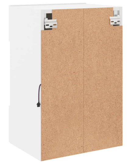 Mobile TV a Parete con Luci LED Bianco 40x30x60,5 cm