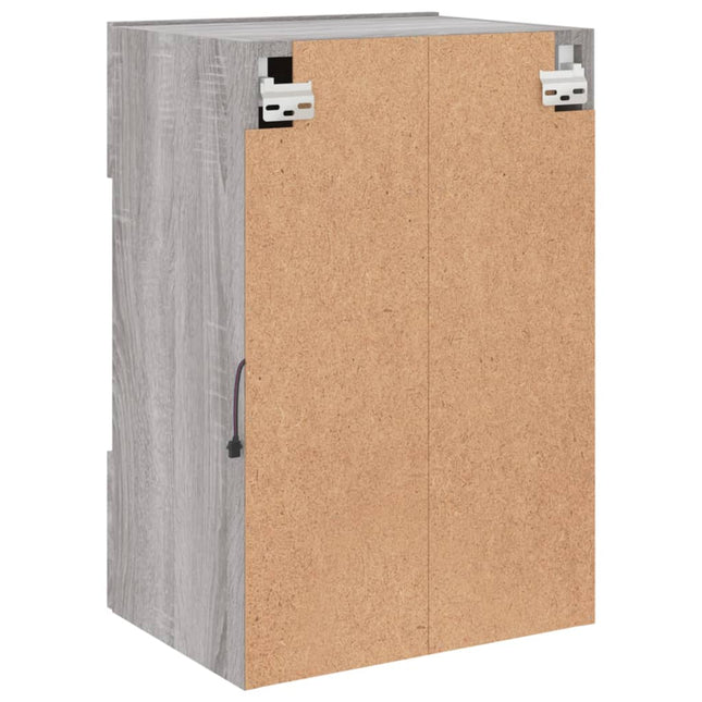 Mobili TV a Parete con Luci LED 2pz Grigio Sonoma 40x30x60,5 cm