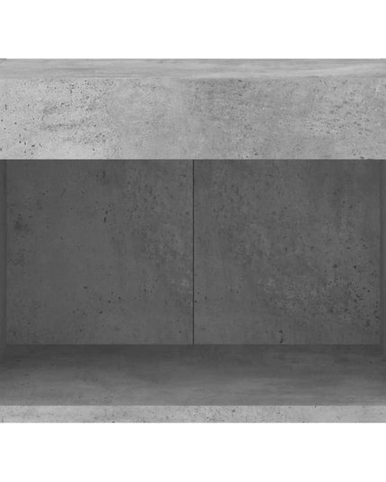 Comodini con Luci LED a Parete 2pz Grigio Cemento