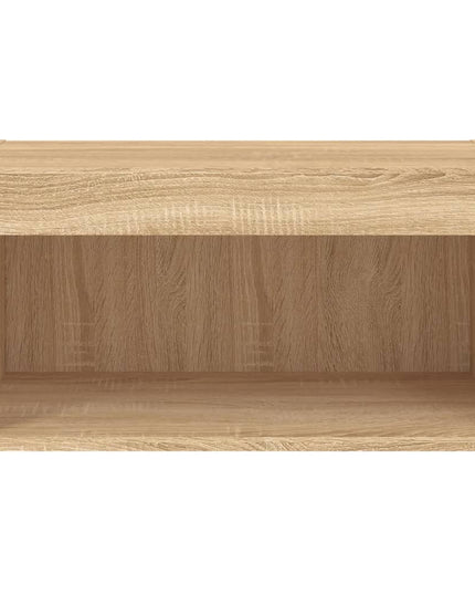 Mobile Porta TV con Luci LED Rovere Sonoma 60x30x30 cm