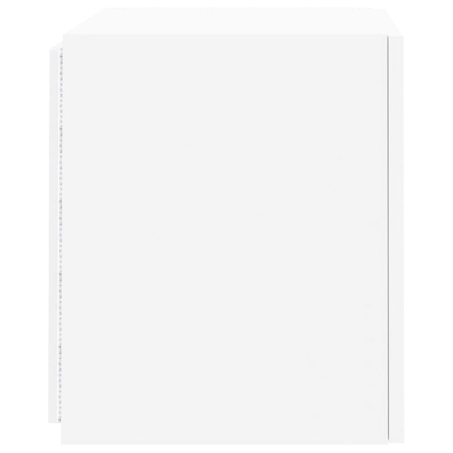 Mobile TV a Parete con Luci LED Bianco 40,5x35x40 cm