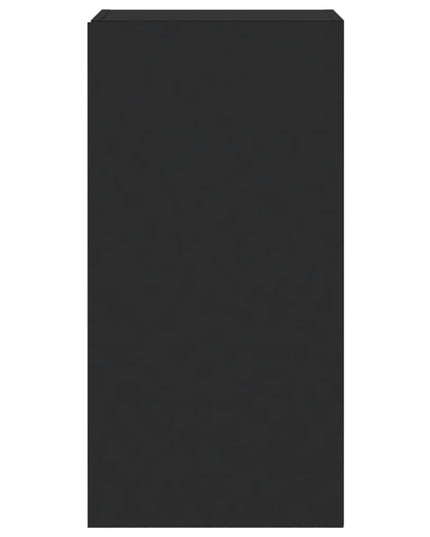 Mobile TV a Parete con Luci LED Nero 40,5x35x80 cm