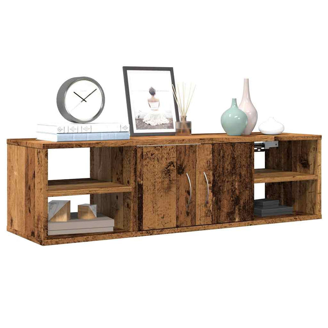 Armadietto a Muro Legno Vecchio 101x30x29 cm in Truciolato