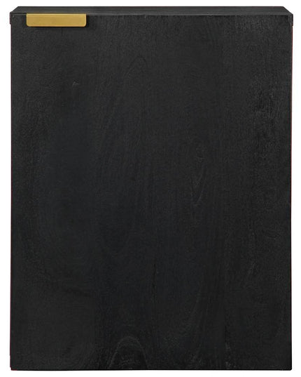 Mobile Pensile da Bagno Nero 38x33x48 cm in Legno Multistrato