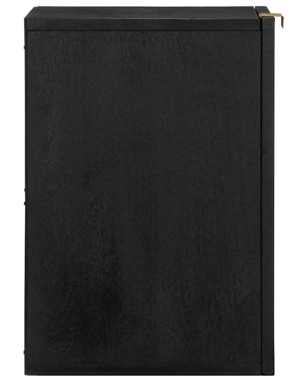 Mobile Pensile da Bagno Nero 38x33x48 cm in Legno Multistrato
