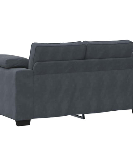 Divano Divanetto Grigio Scuro 120 cm in Velluto