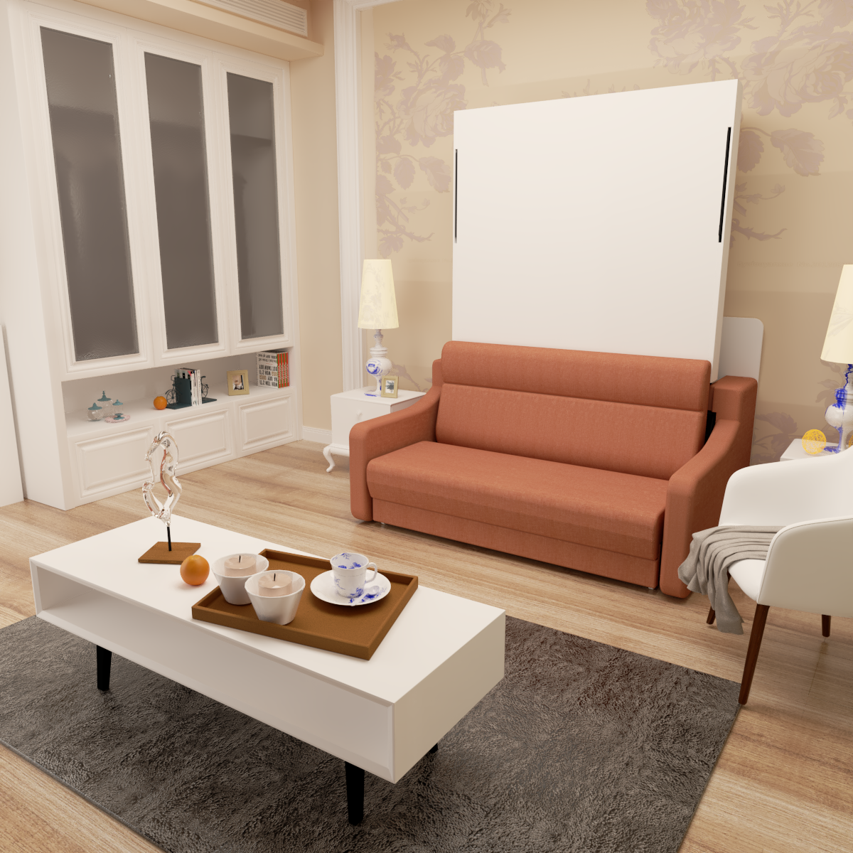 Mobile Bagno Porte Cassetti Ripiani Bianco