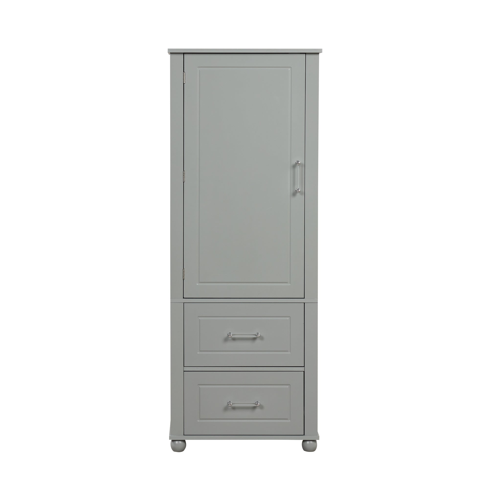 Mobile Bagno Alto Grigio 2 Cassetti 156cm