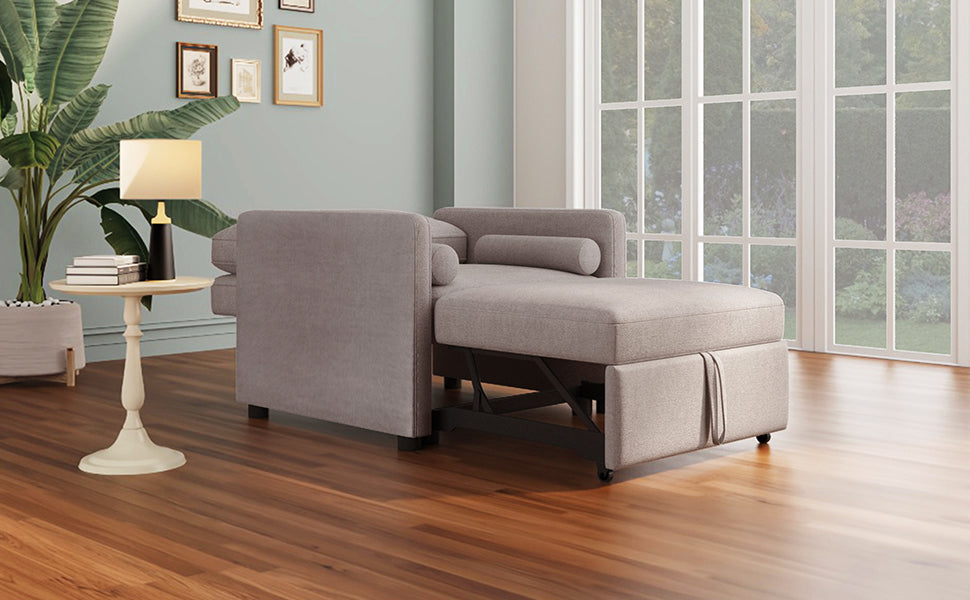 Poltrona Letto 3 in 1 Lino Tan