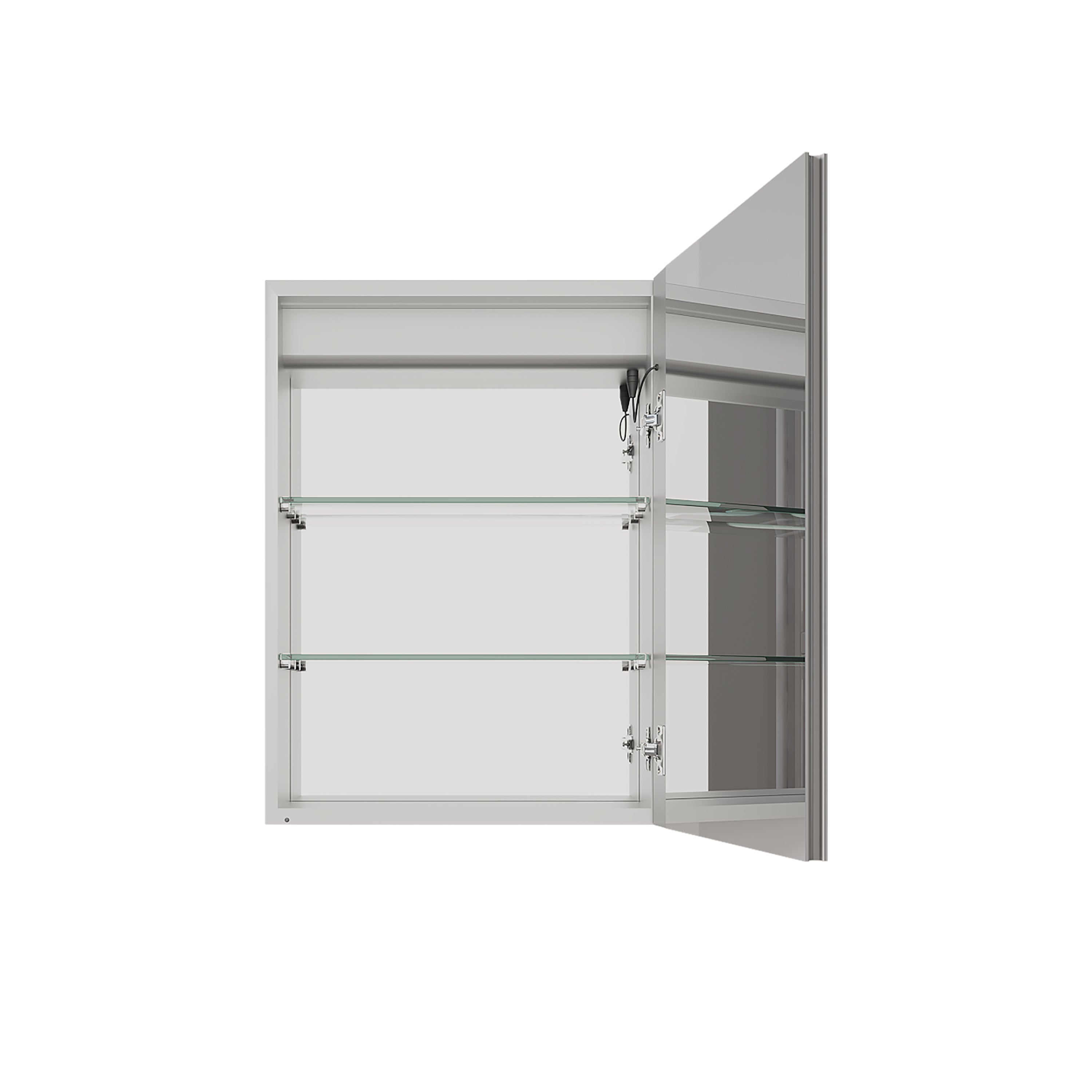 Armadietto Bagno LED 66x51cm Antiappannamento