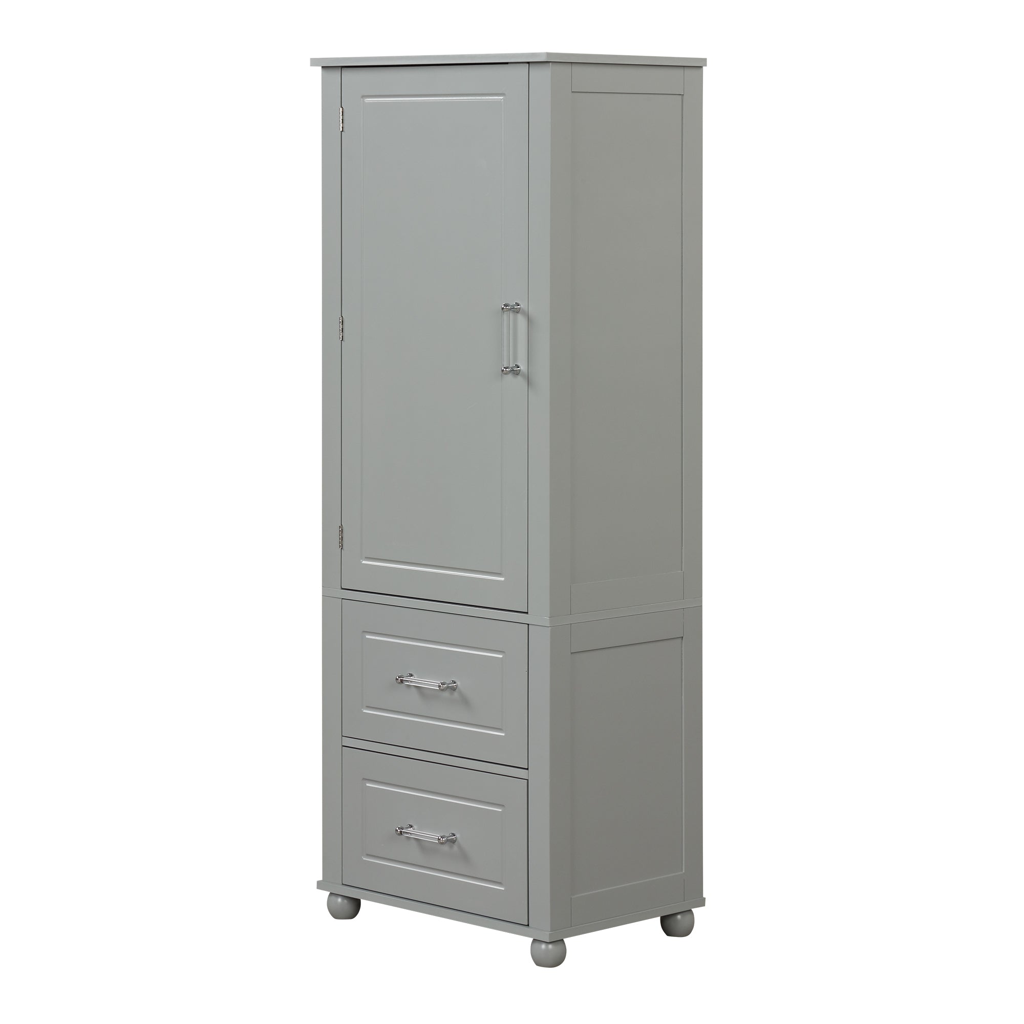 Mobile Bagno Alto Grigio 2 Cassetti 156cm
