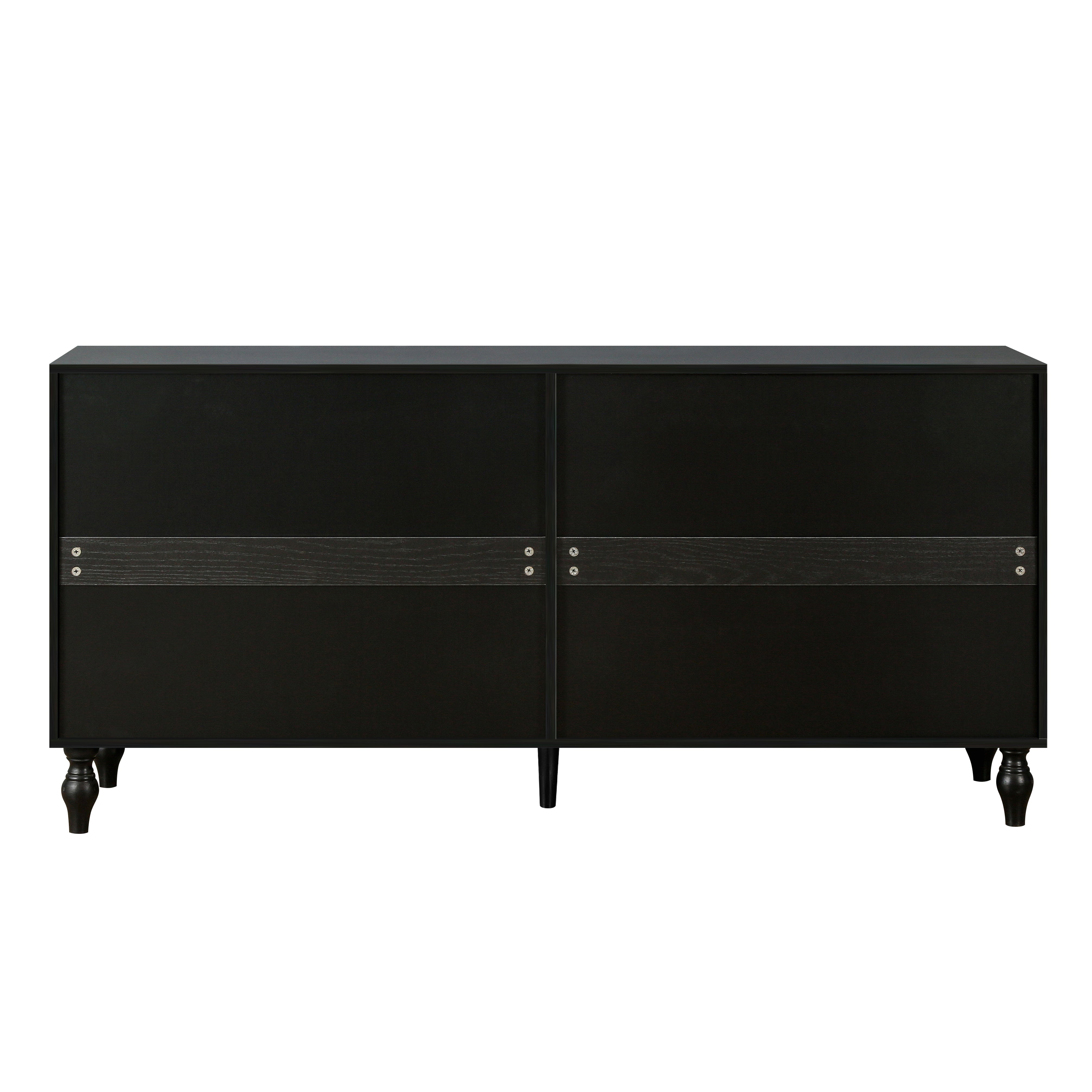 Mobile TV Vintage Bianco Porte Intagliate