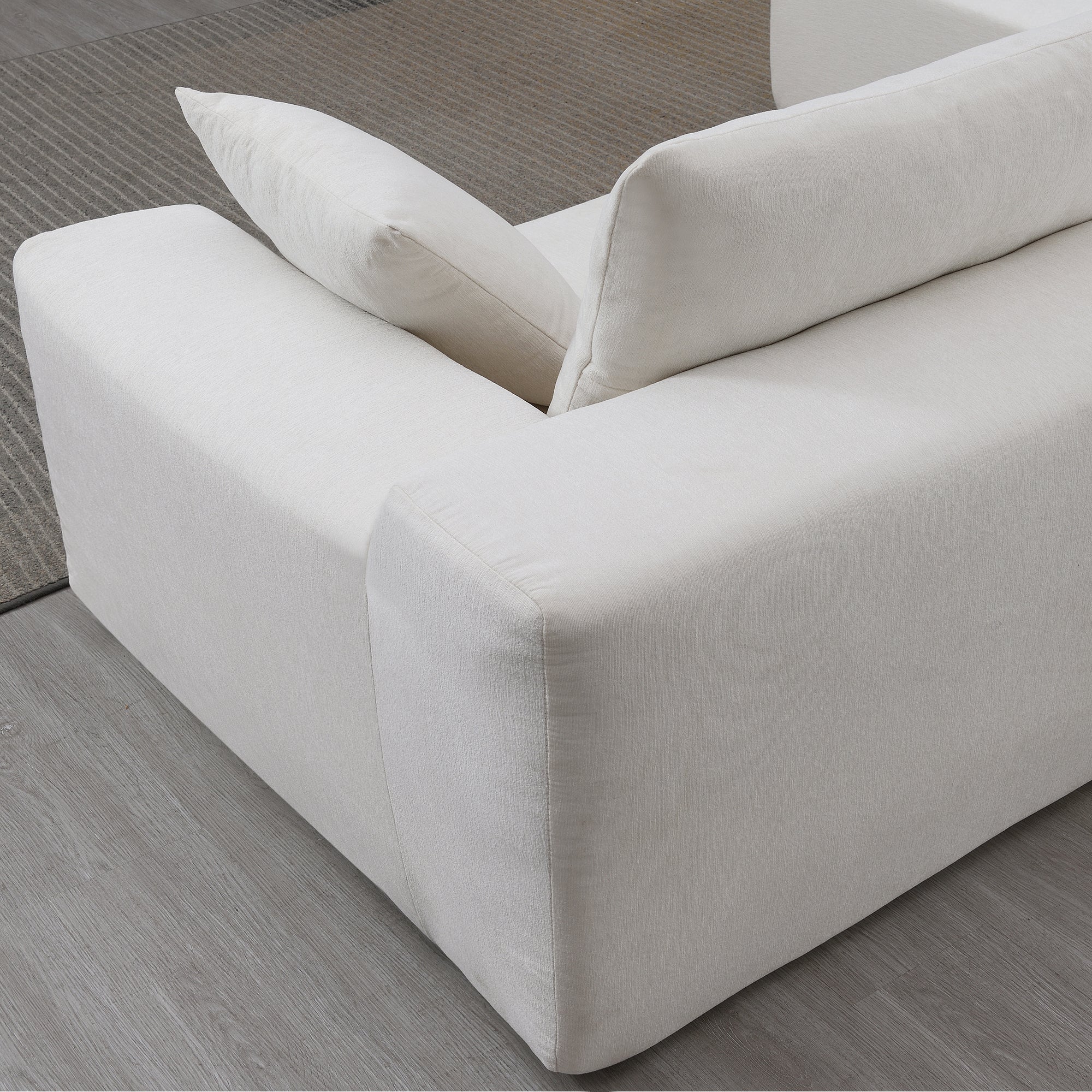 Divano Modulare Bianco 109x68cm