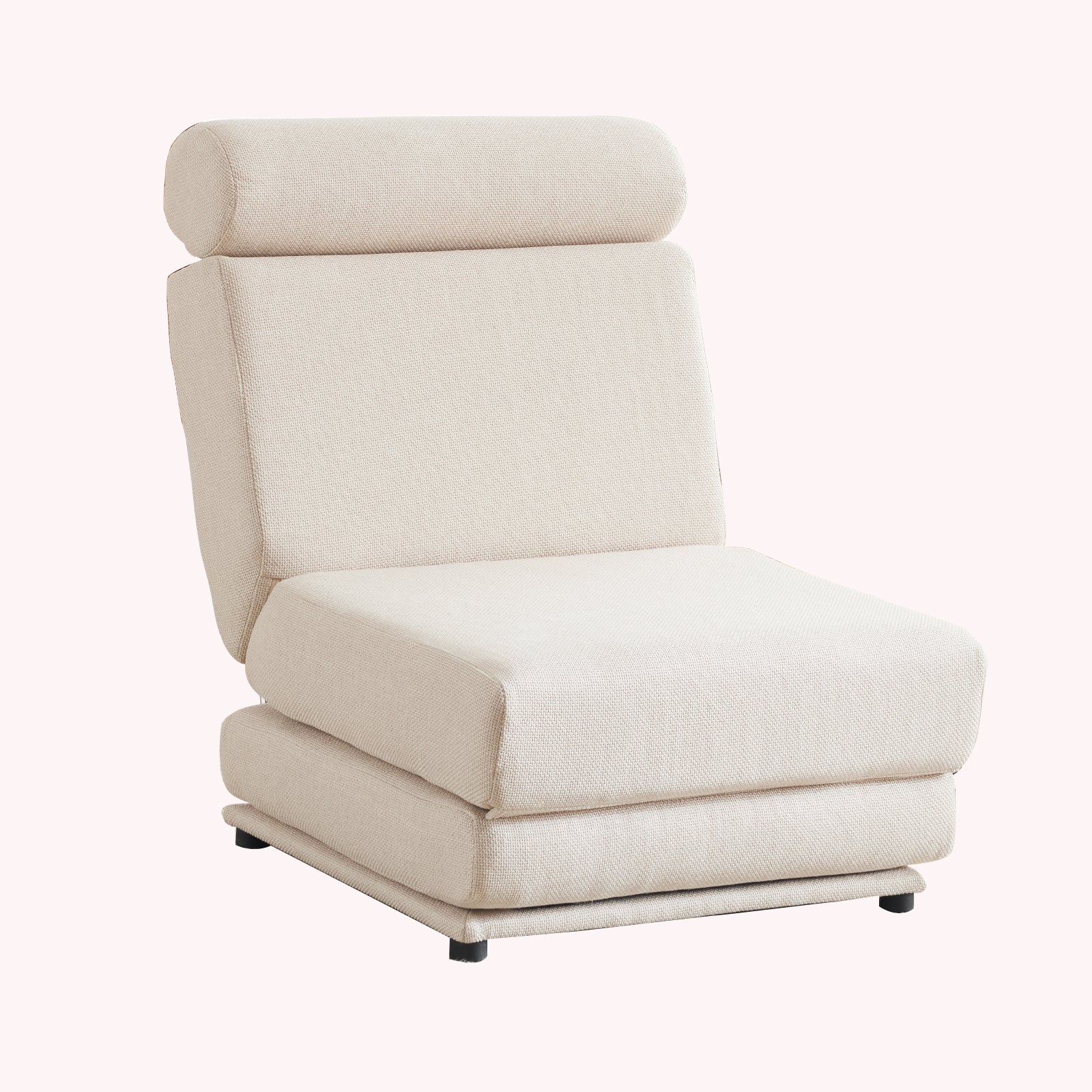 Poltrona Letto Pieghevole Bianco Crema