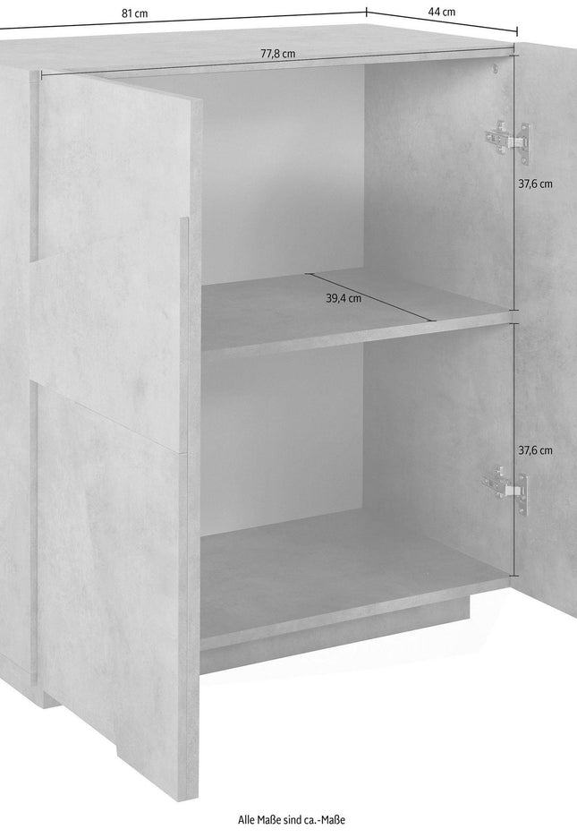 Credenza PING 80 cm 2 ante battenti.