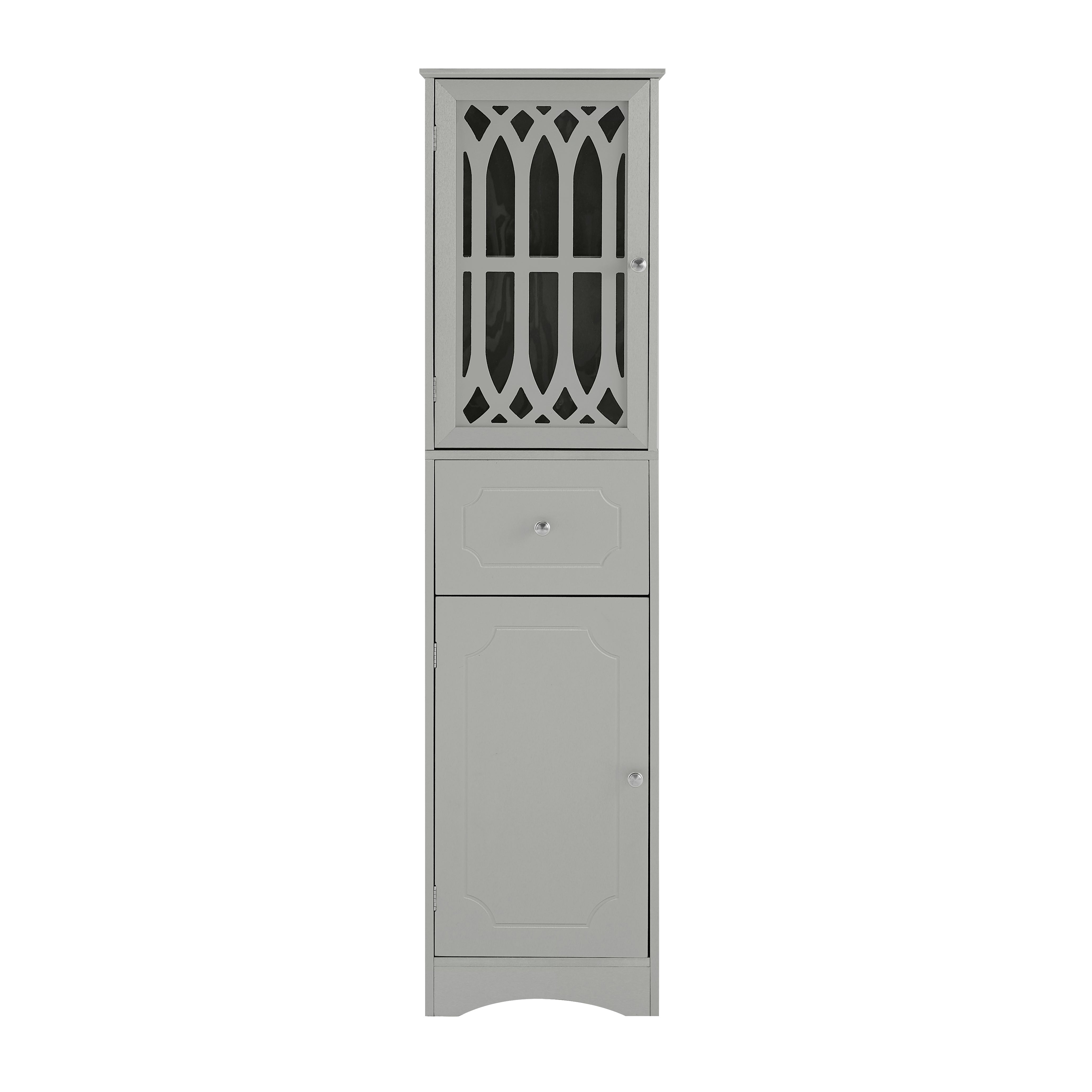Mobile Bagno Alto con Cassetto Grigio