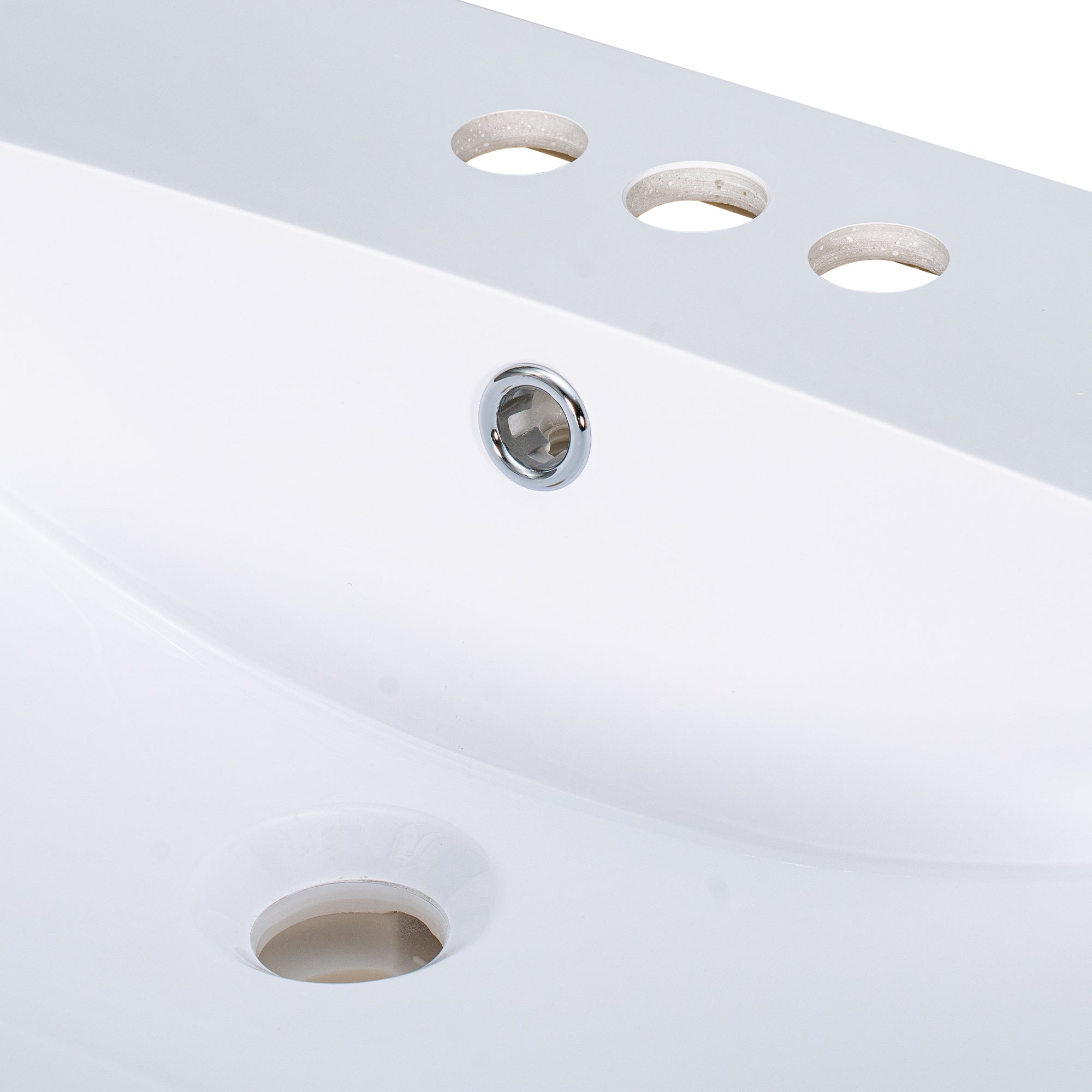 Piano Lavabo 61cm Ceramica Bianco