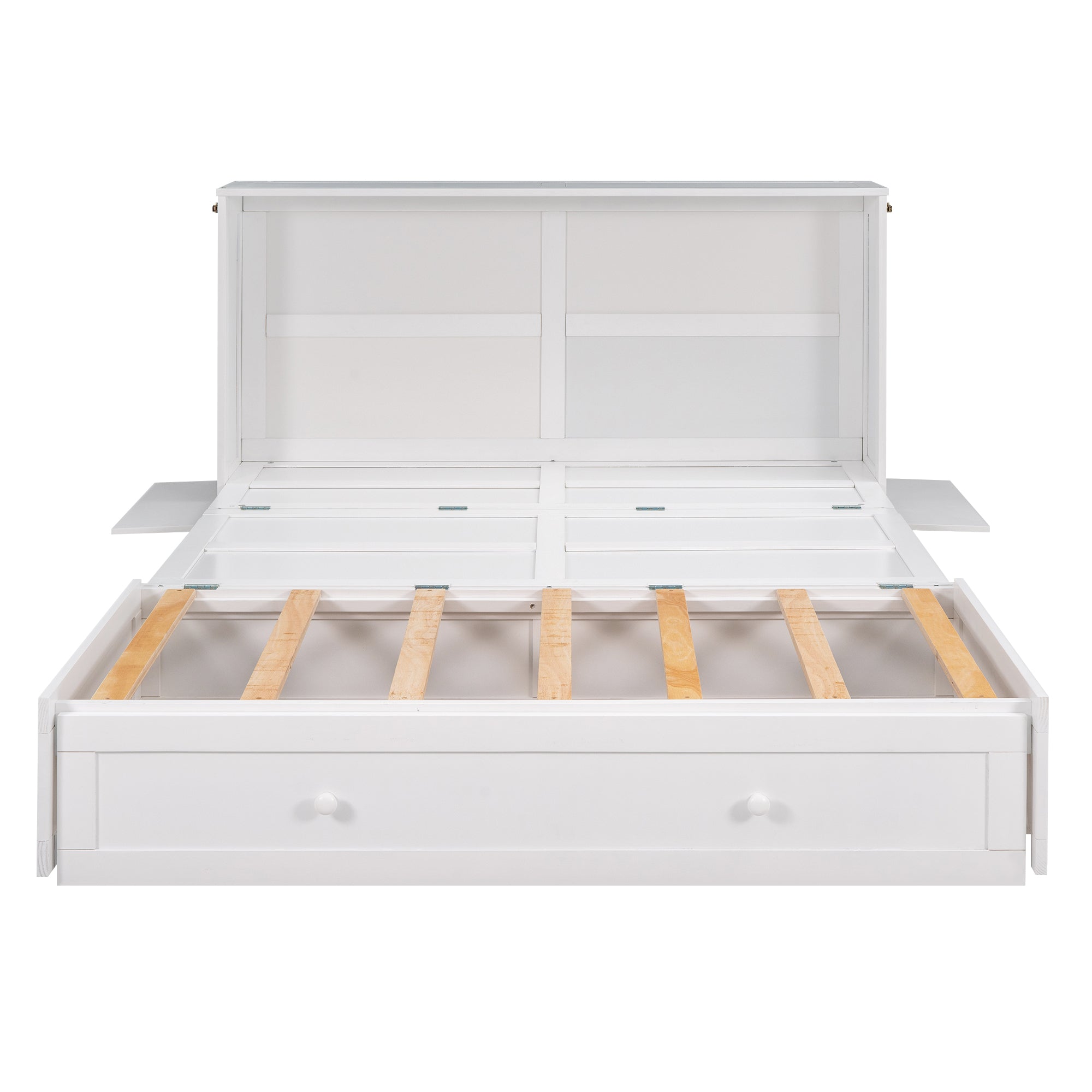 Letto Murphy Queen Bianco con Cassetto