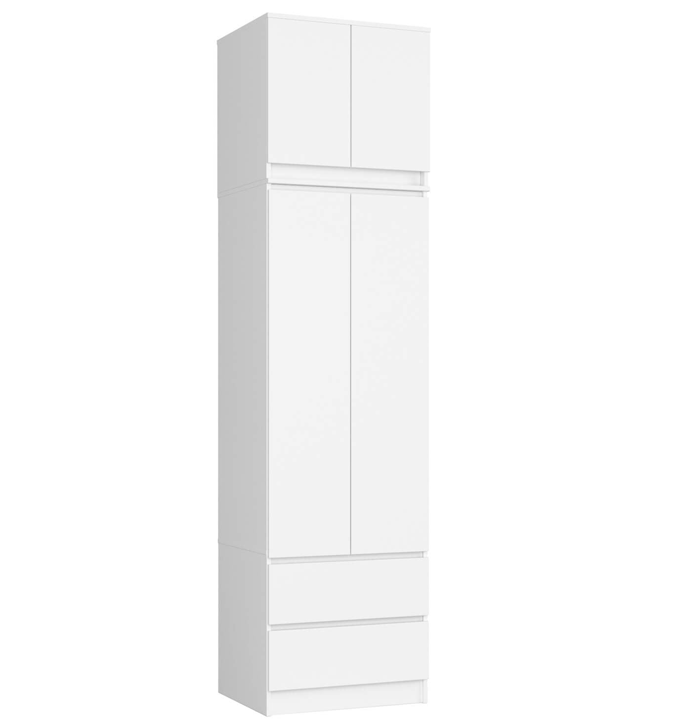 Armadio Linea 60 cm con Sopralzo 2 Ante – Bianco