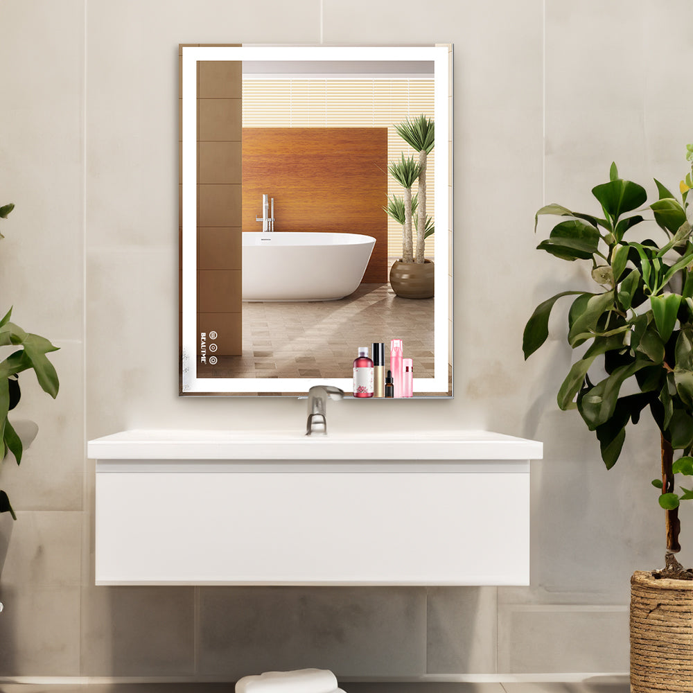 Specchio LED Bagno 122x61cm Antiappannamento