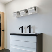 Lampada Bagno LED 3 Luci Cromata
